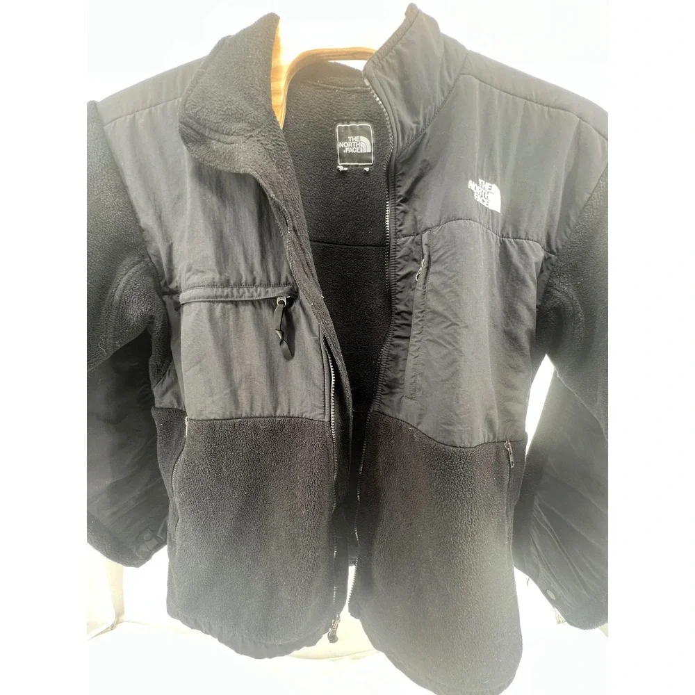 The North Face Black Fleece Jacket Men‎ Size Medium Polartec Zip Up Outdoor